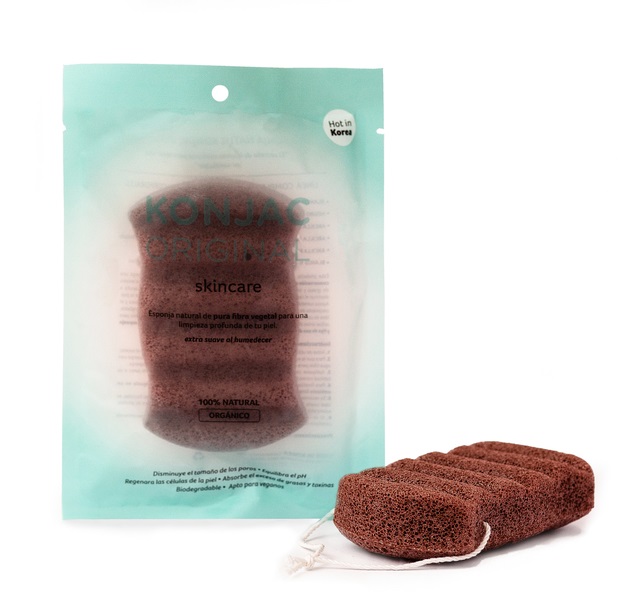 KONJAC ESPONJA CORPORAL ROJA