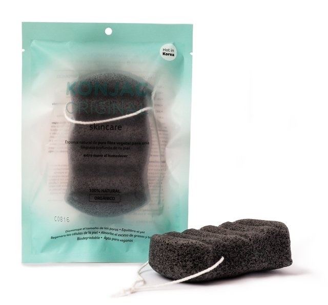 KONJAC ESPONJA CORPORAL NEGRA