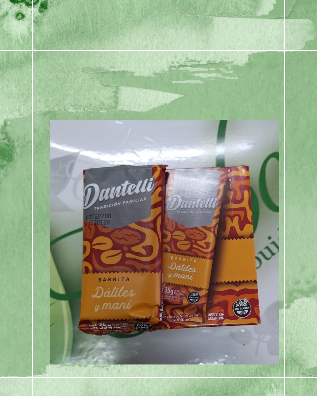 DANTELLI BARRITA DATILES Y MANI 10 UNID