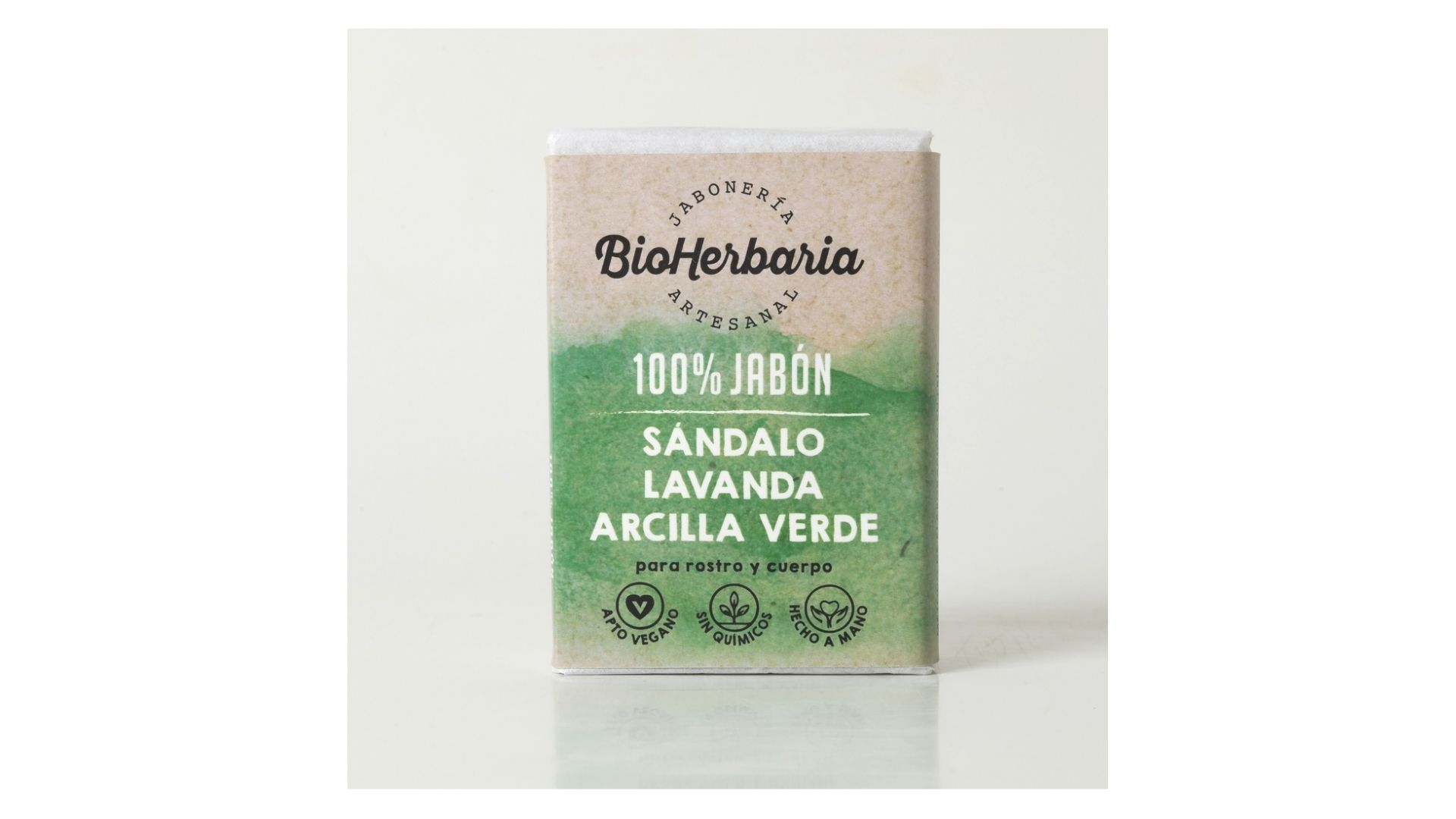 BIOTERRA JABON SANDALO, LAVANDA Y ARCILLA VERDE 100 GRS