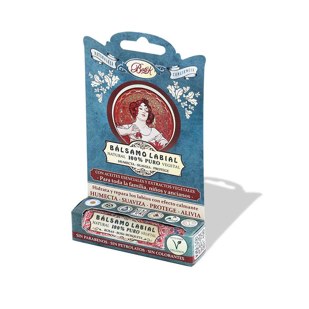BOTI-K BLISTER BALSAMO LABIAL ROSA MOSQUETA CON COLOR