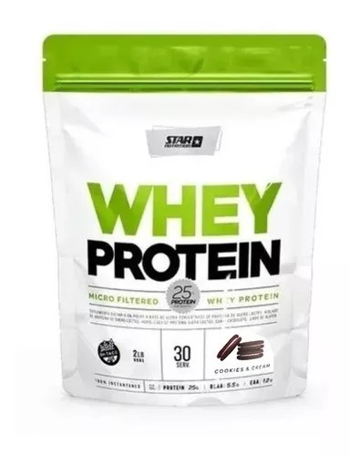 STAR NUTRITION WHEY PROTEIN COOKIES & CREAM 2 LB DOYPACK