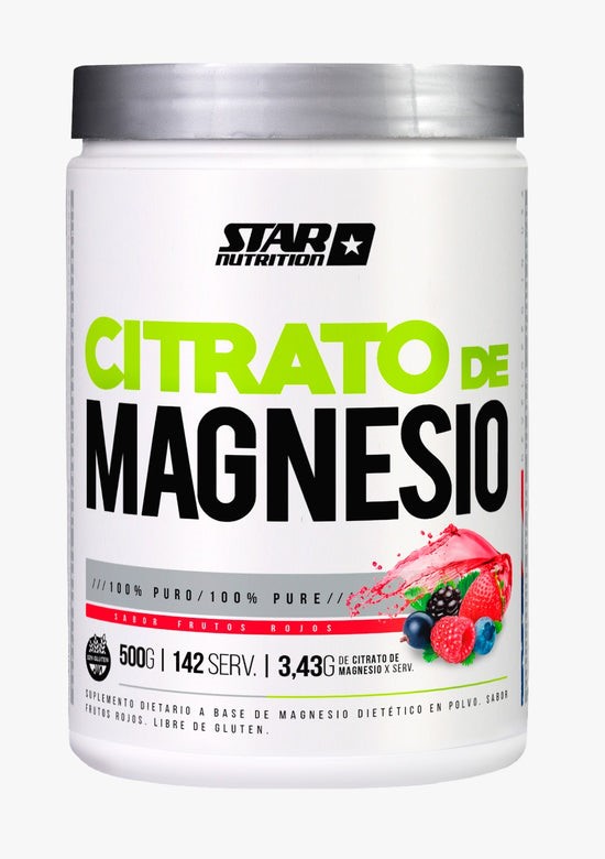 STAR NUTRITION CITRATO DE MAGNESIO FRUTOS ROJOS 500 GRS