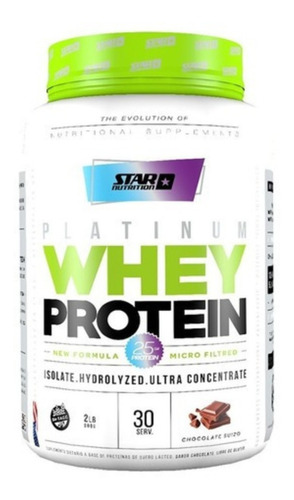 Star Nutrition PLATINUM WHEY PROTEIN CHOCOLATE 2 LB POTE