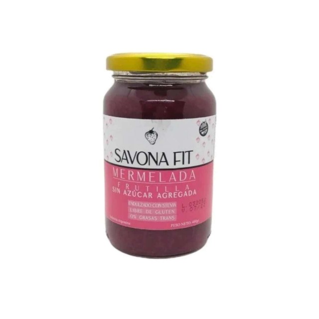 SAVONA FIT MERMELADA DE FRUTILLA S/A 400 GRS