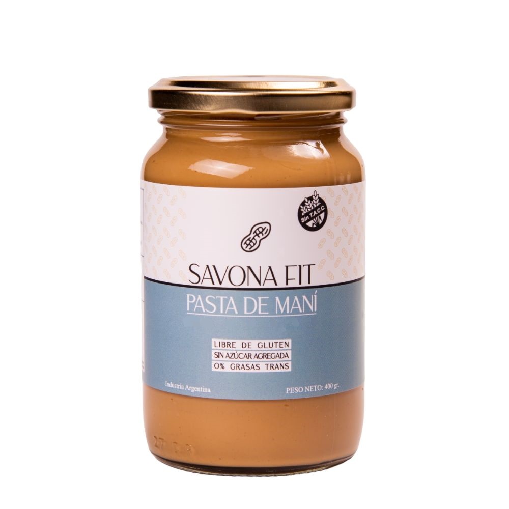 SAVONA FIT PASTA DE MANI CON STEVIA 400 GRS