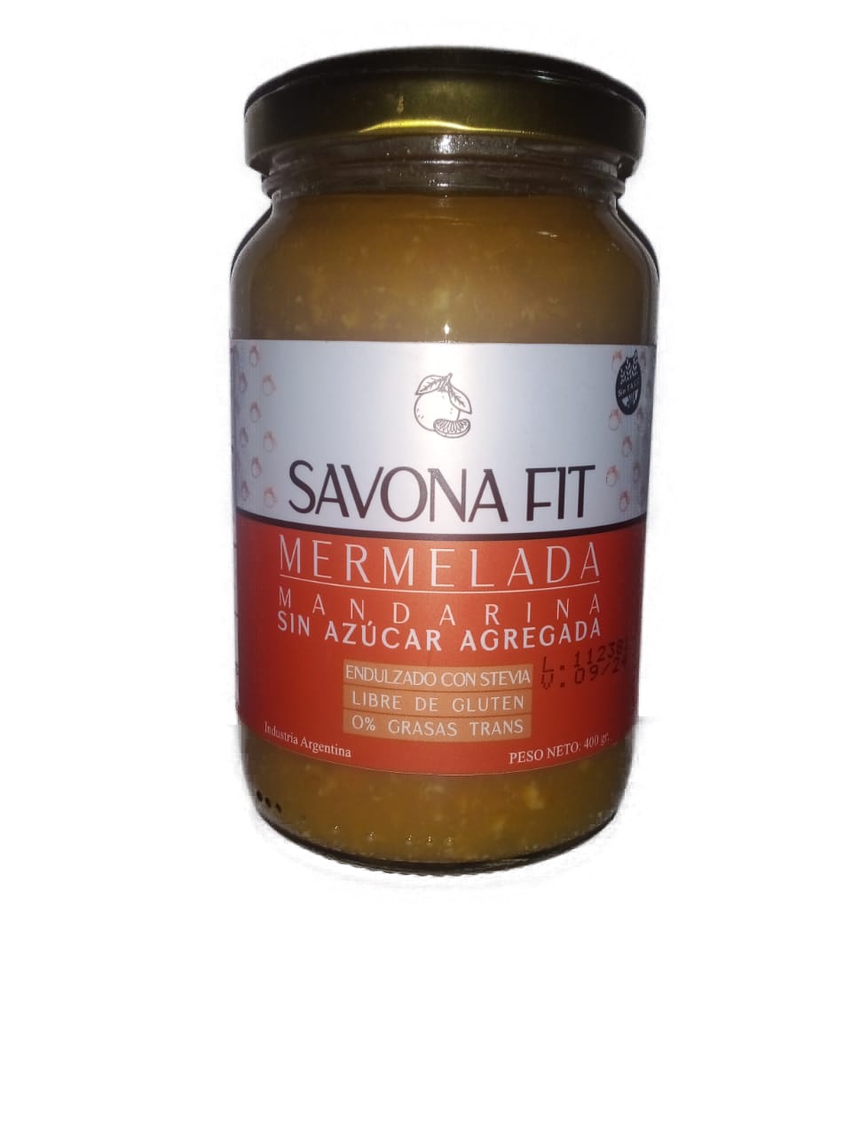 SAVONA FIT MERMELADA DE MANDARINA S/A 400 GRS