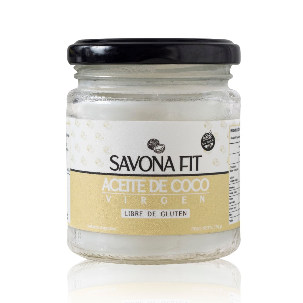 SAVONA FIT ACEITE DE COCO VIRGEN 180 GRS