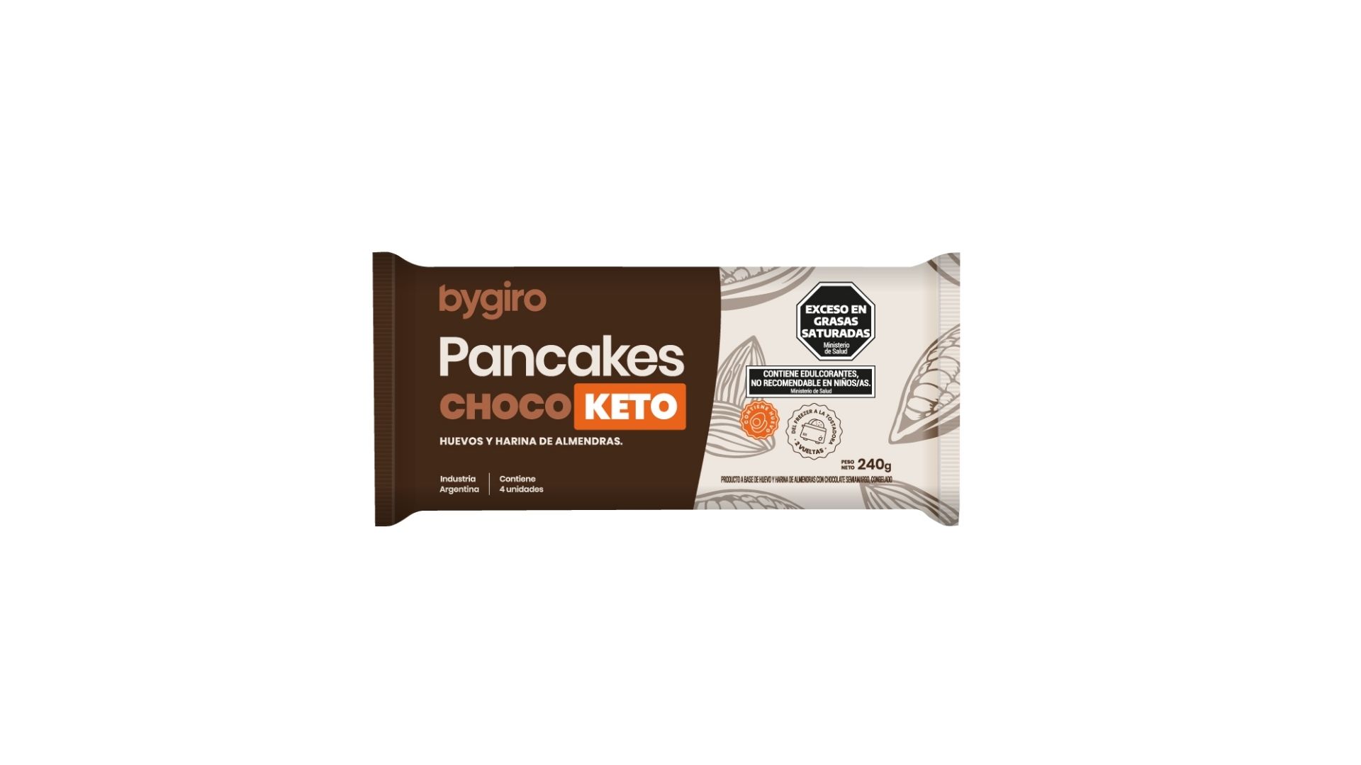 BYGIRO PANCAKE CHOCOKETO 268 GRS