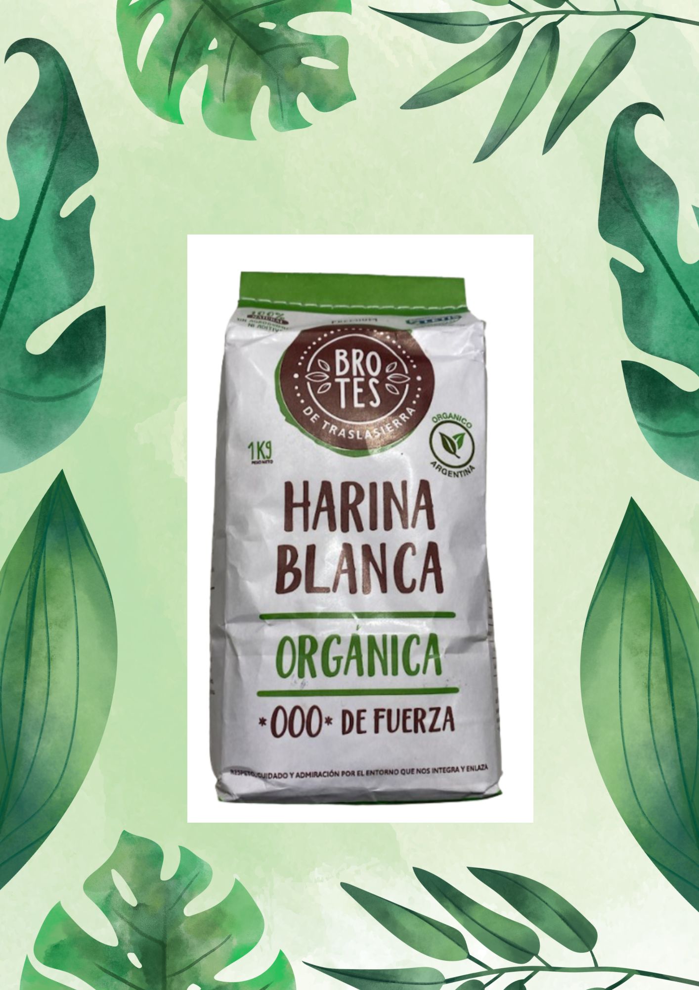 BROTES TRASLASIERRA HARINA BLANCA ORGANICA 1 KG