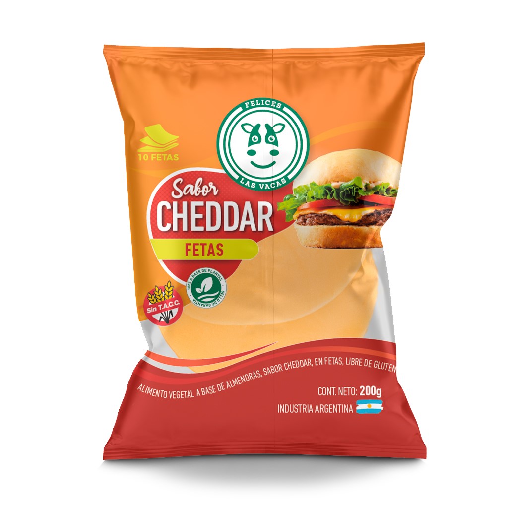 FELICES LAS VACAS CHEDDAR FETAS 150 GRS