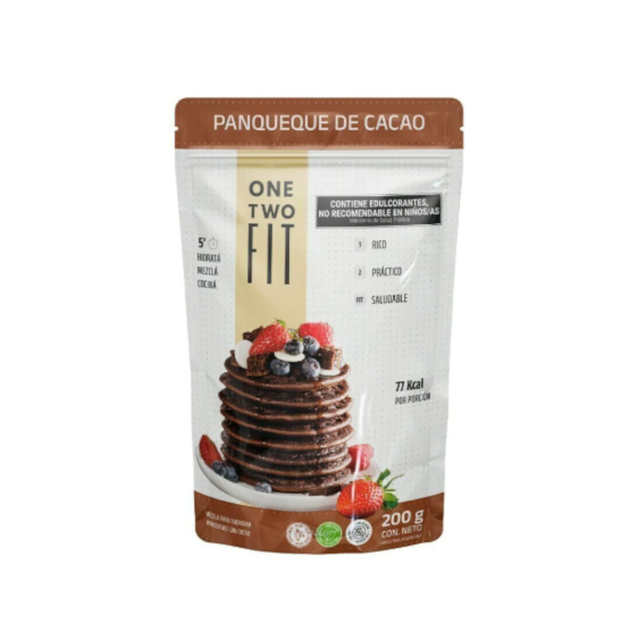 ONE TWO PREMEZCLA PANCAKE DE CACAO 200 GRS