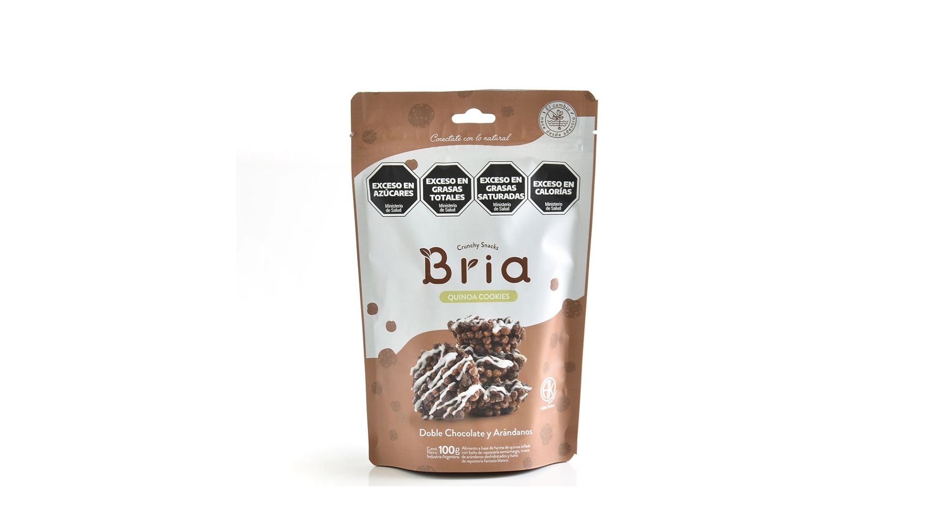 BRIA SNACK DOBLE CHOCOLATE Y ARANDANO 100 GRS