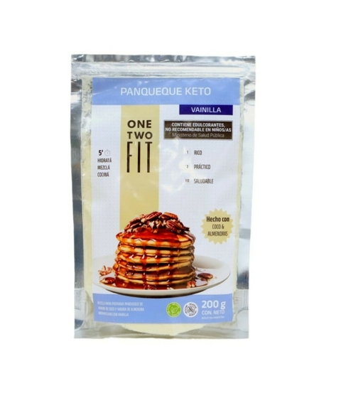 ONE TWO PREMEZCLA PANCAKE KETO VAINILLA 200 GRS