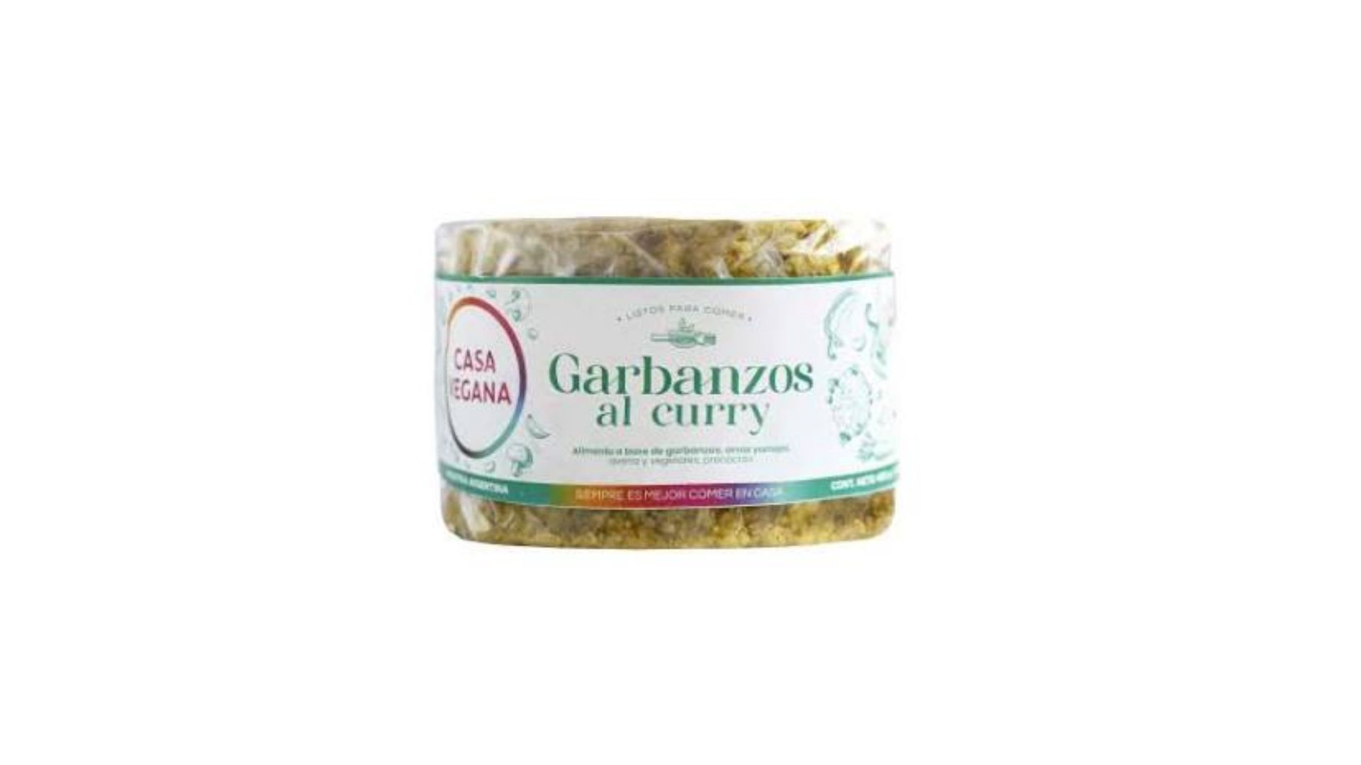 CASA VEGANA MEDALLON GARBANZO AL CURRY