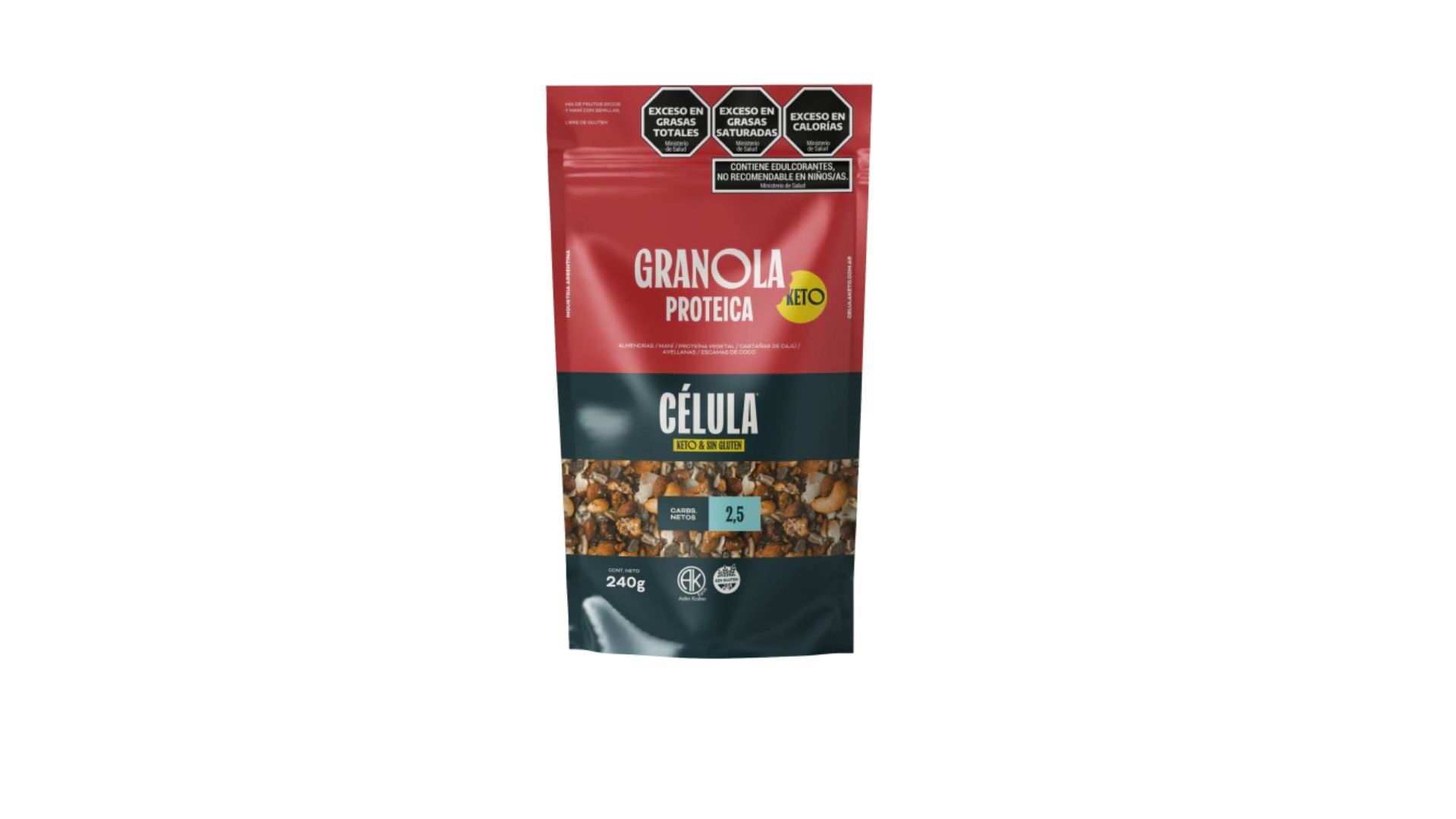 CELULA GRANOLA PROTEICA KETO 240 GRS