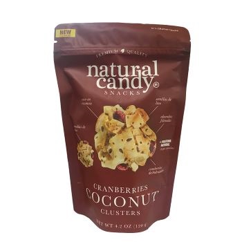 NATURAL CANDY COCONUT CRANBERRIES CLUSTERS 100 GRS