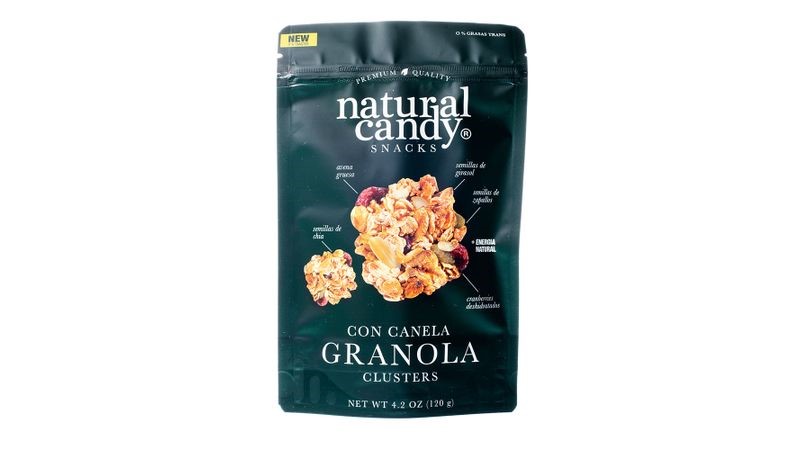 NATURAL CANDY GRANOLA CANELA CLUSTERS 100 GRS