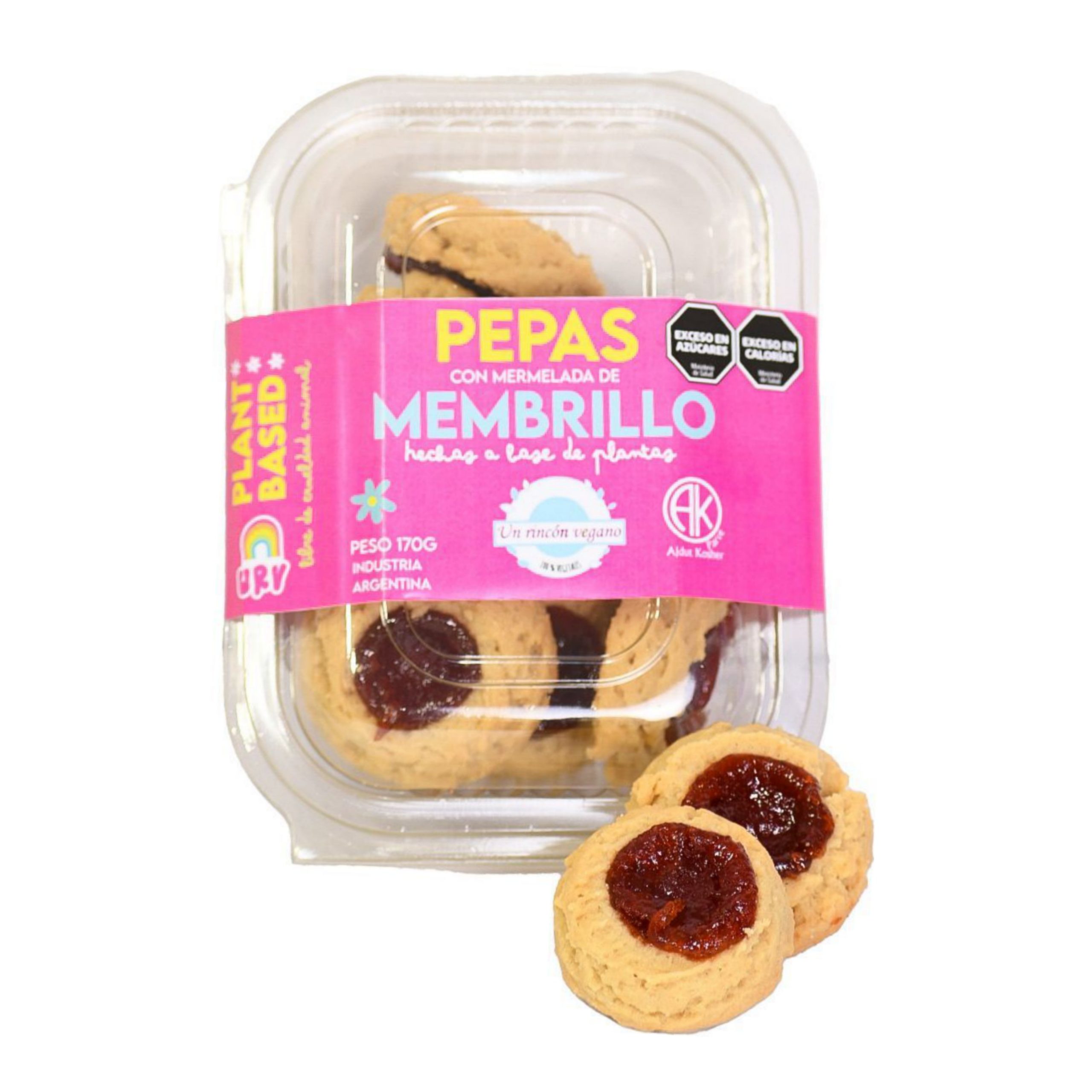 UN RINCON VEGANO PEPAS DE MEMBRILLO 170 GRS