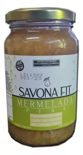 SAVONA FIT MERMELADA DE PERA 400 GRS