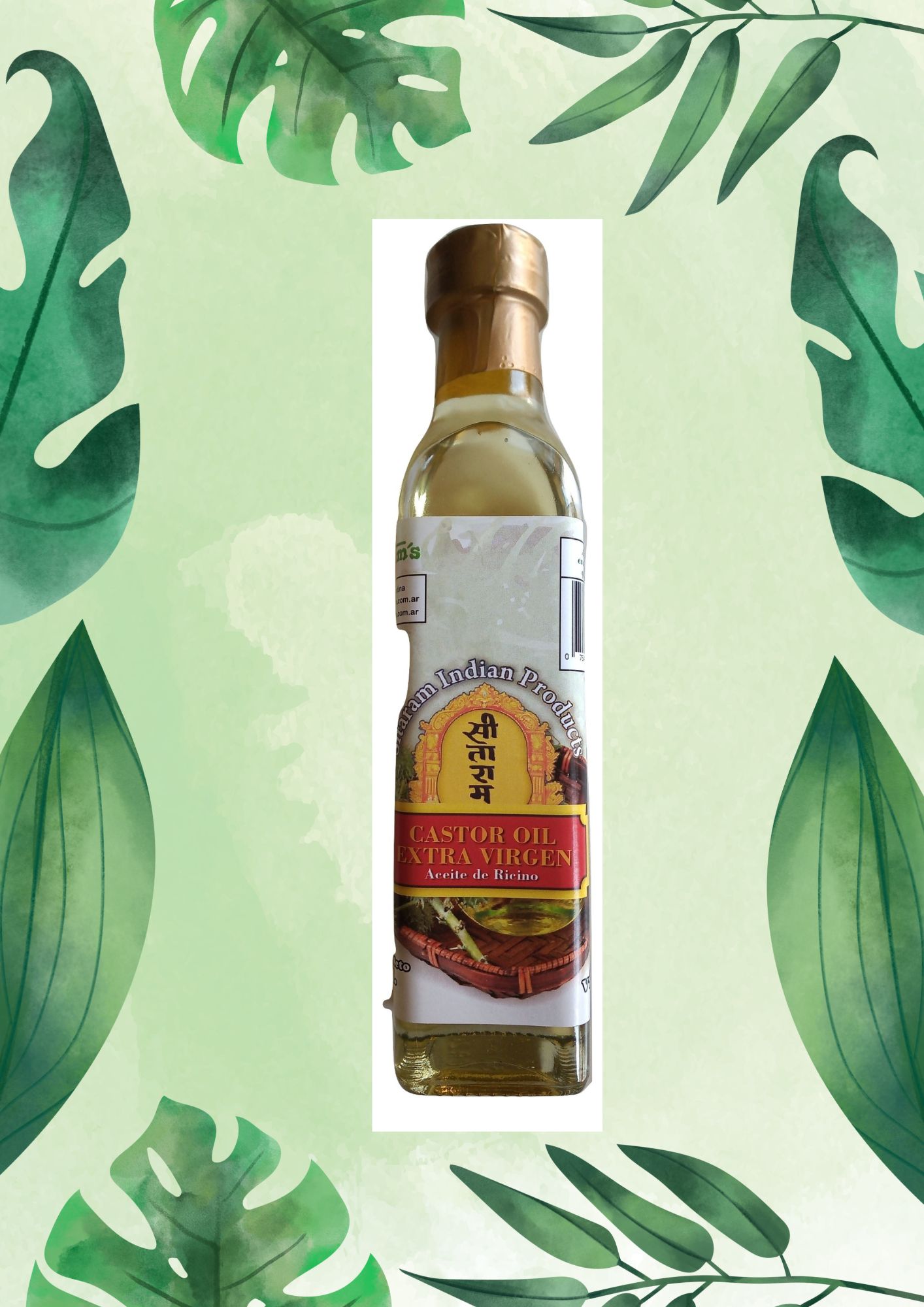 SITARAM ACEITE RICINO 250 ml