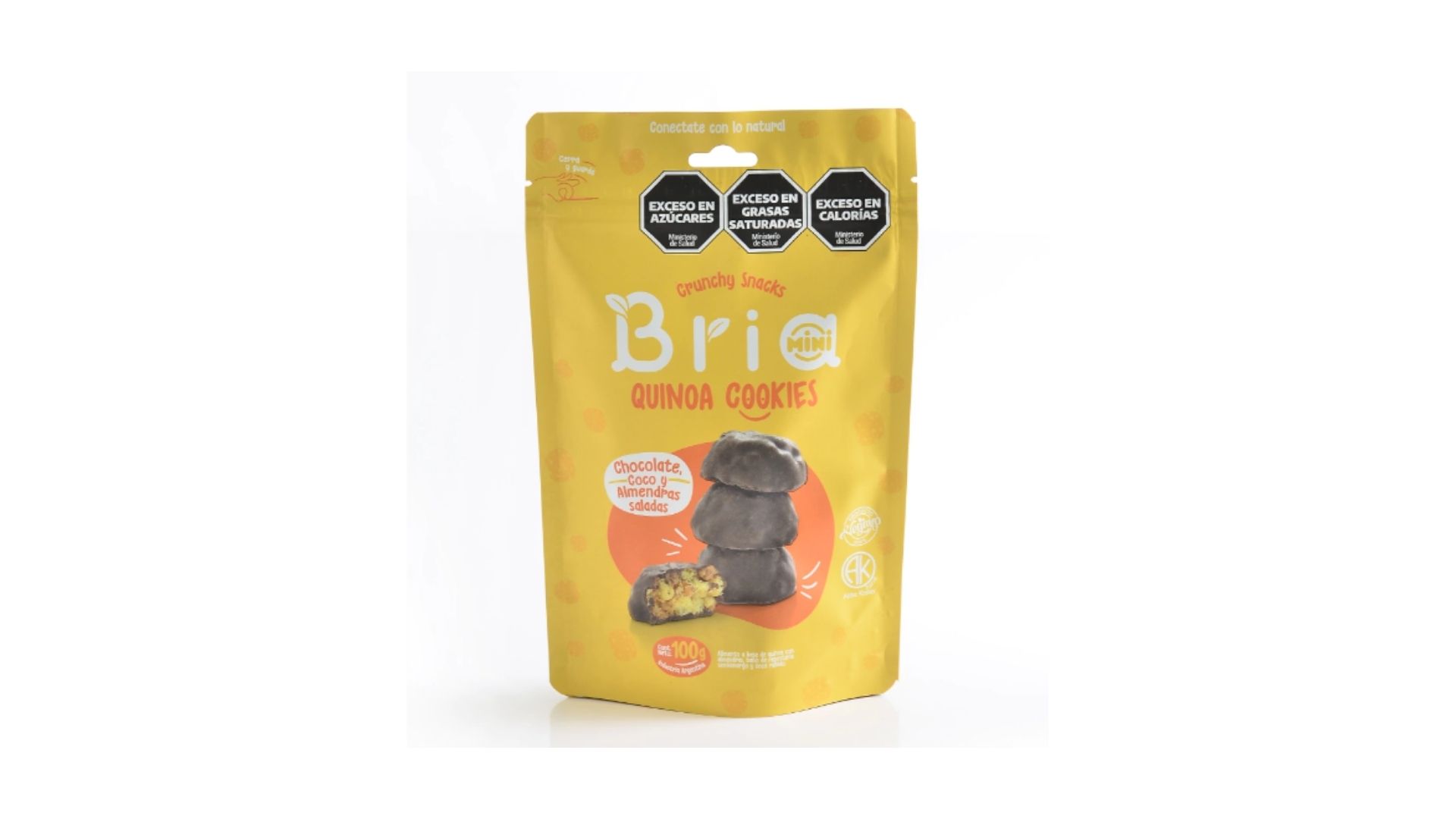 BRIA SNACK QUINOA CHOCOLATE, COCO Y ALMENDRAS 100 GRS