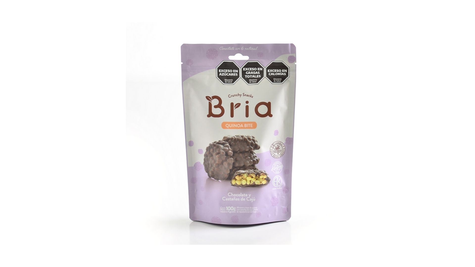 BRIA SNACK CHOCOLATE Y CASTAÑAS DE CAJU 100 GRS