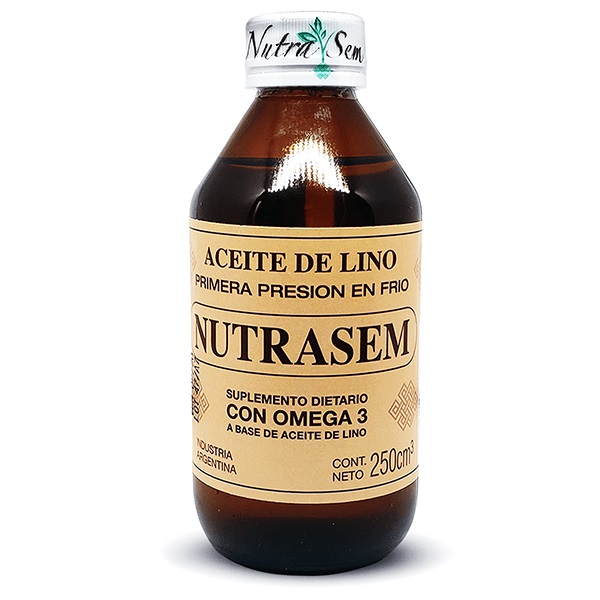 NutraSem ACEITE DE LINO ETIQUETA MARRON 150 cc NUTRACEUTICO