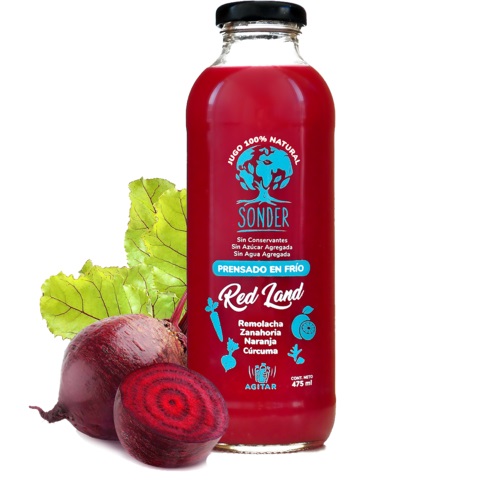 SONDER JUGO REMOLCHA, ZNH, NAR Y CURC 500 ML