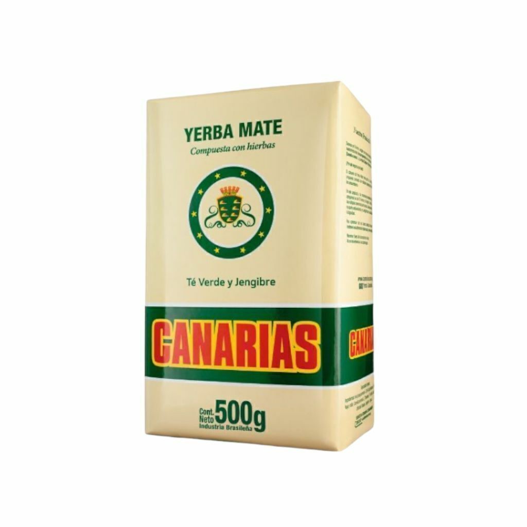 CANARIAS YERBA CON TE VERDE Y JENGIBRE 500 GRS