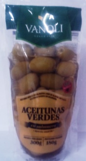 VANOLI ACEITUNA VERDE DOYPACK 300 GRS