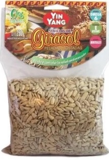 Yin Yang SEMILLA DE GIRASOL PELADAS Y TOSTADAS 250 grs