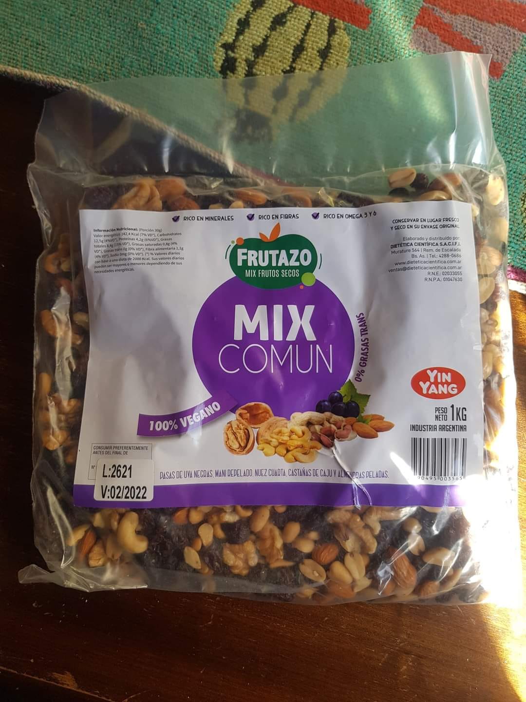 Yin Yang MIX DE FRUTOS SECOS 1 kg