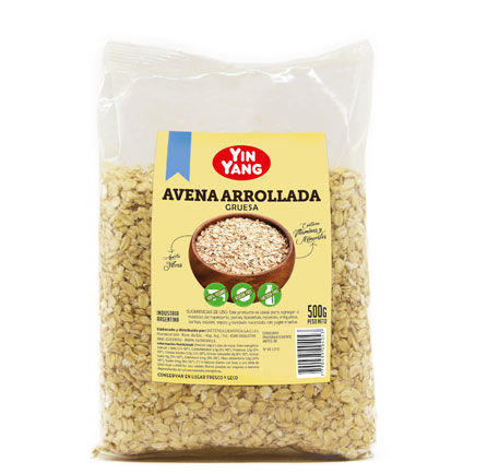 YIN YANG AVENA ARROLLADA GRUESA 500 GRS