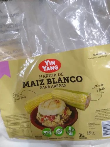 Yin Yang HARINA DE MAIZ PARA AREPA 3 kg