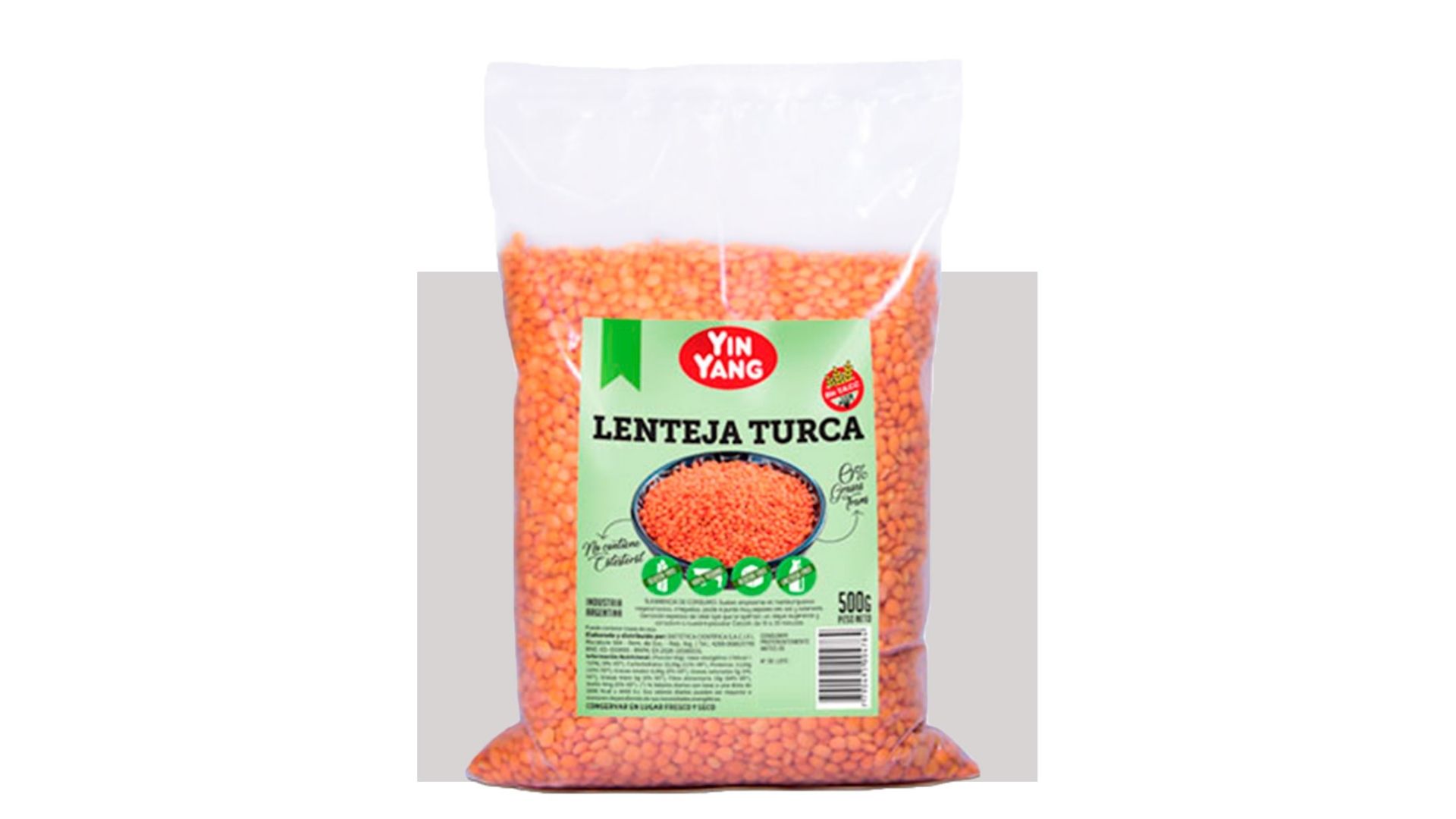 YIN YANG LENTEJA TURCA 500 GRS