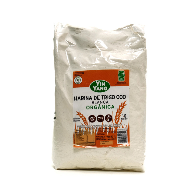 YIN YANG HARINA DE TRIGO 000 ORG 1 KG