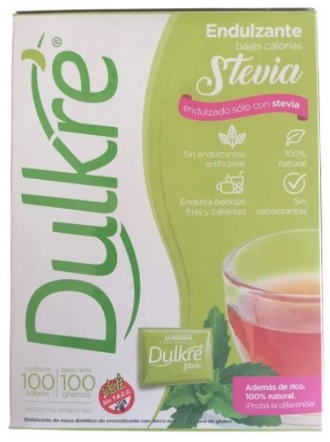 DULKRE ENDUL STEVIA 100 SOB