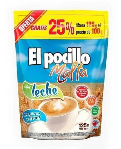 EL POCILLO MALTA CON LECHE 125 GRS