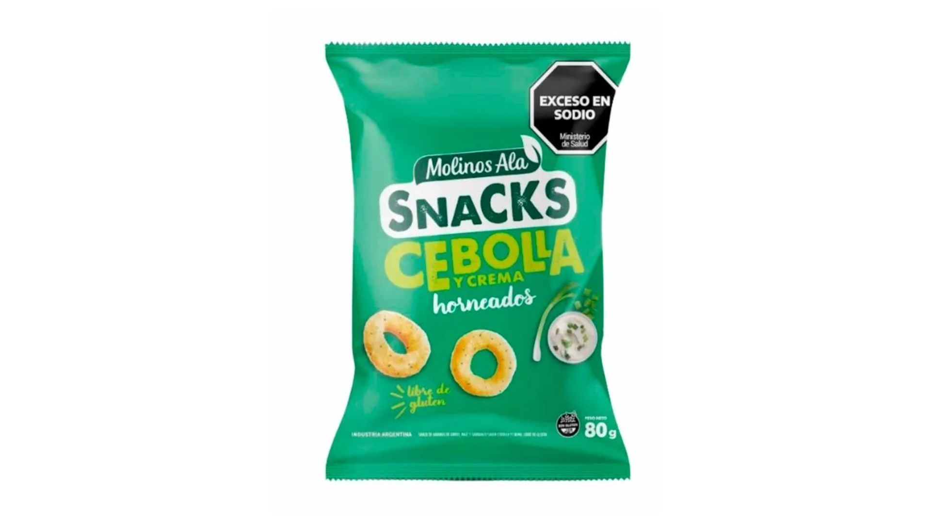 MOLINOS ALA SNACKS CEBOLLA 80 GRS