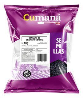 CUMANA SEMILLAS DE SESAMO NEGRO 1 KG