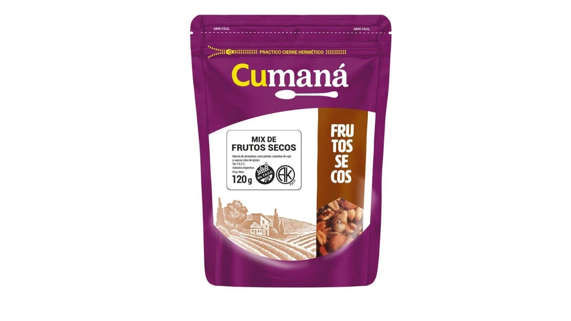 CUMANA MIX DE FRUTAS SECAS 120 GRS