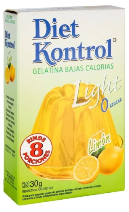 DIET KONTROL GELATINA LIMON 30 GRS