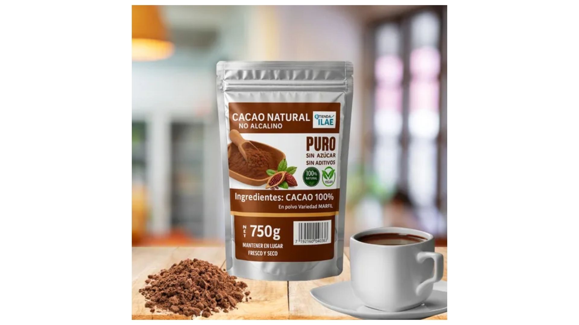 DIET KONTROL CACAO NO ALCALINO 750 GRS