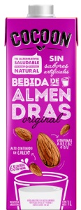 COCOON LECHE DE ALMENDRAS ORIGINAL 1 LTS