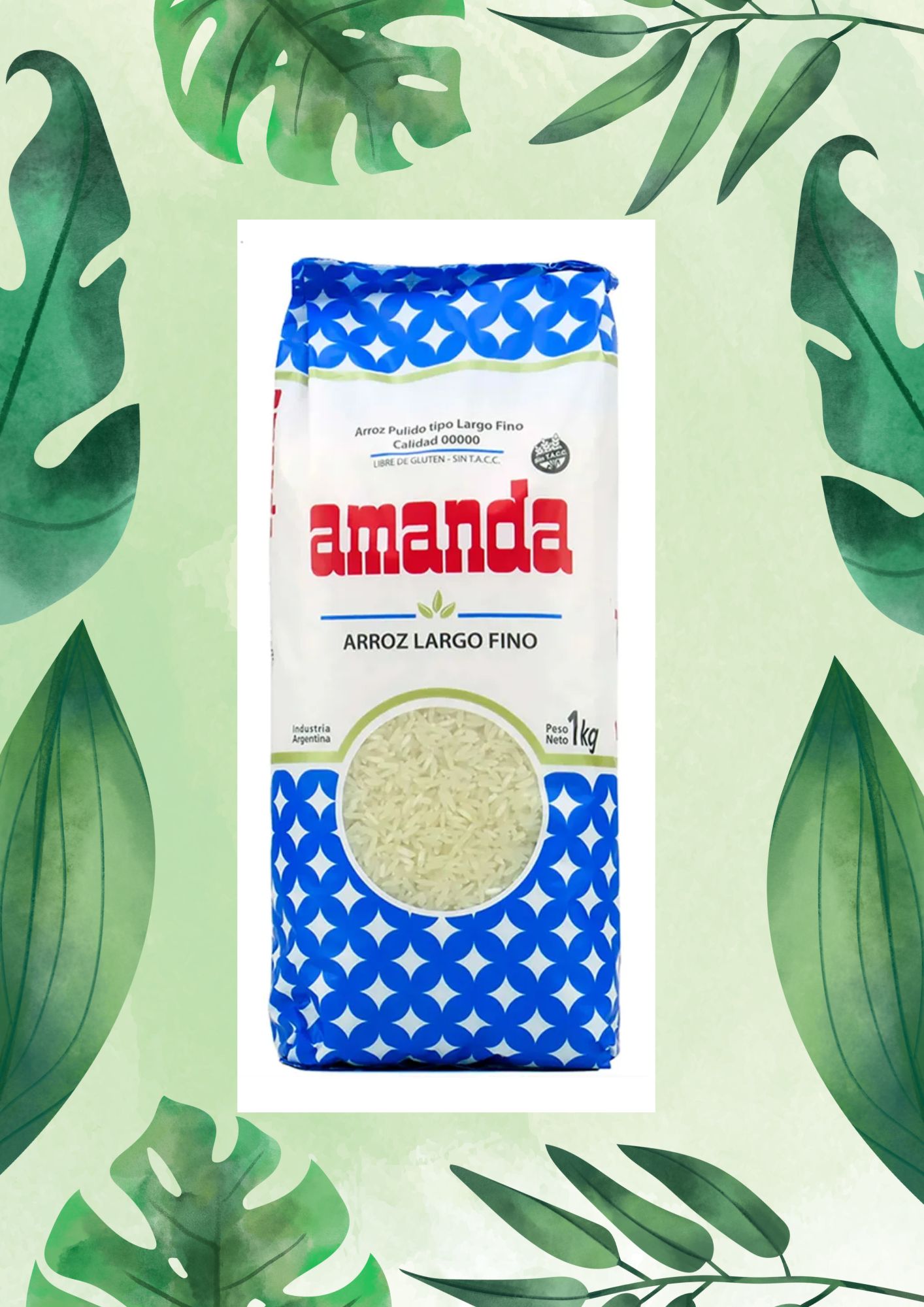 AMANDA ARROZ LARGO FINO 1 KG