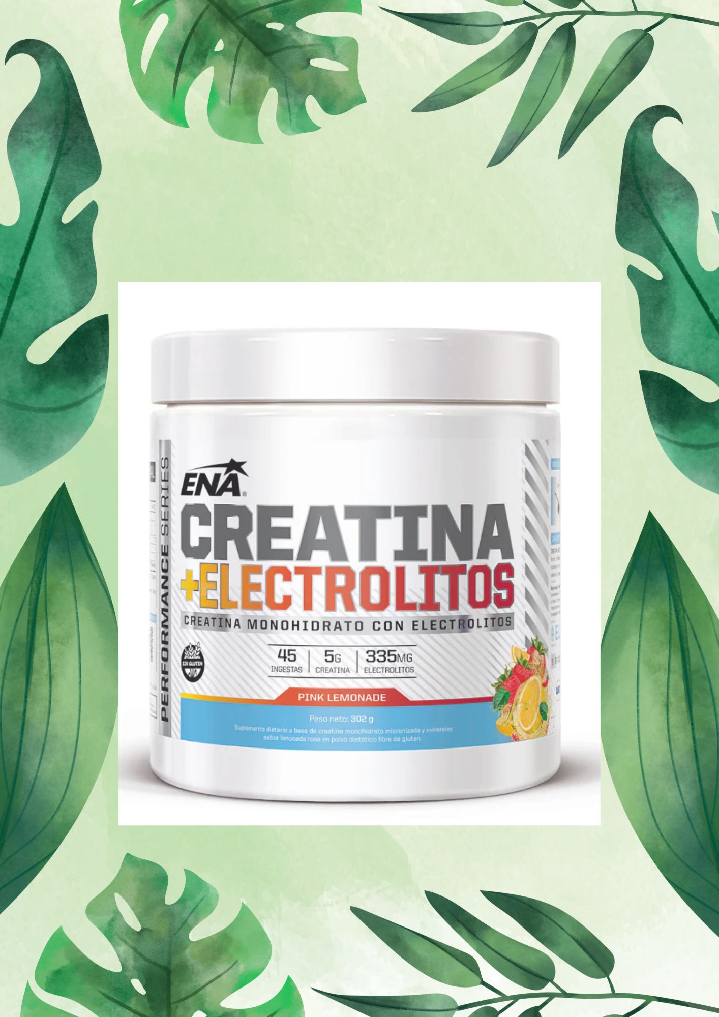 ENA CREATINA + ELECTROLITOS 302 GRS