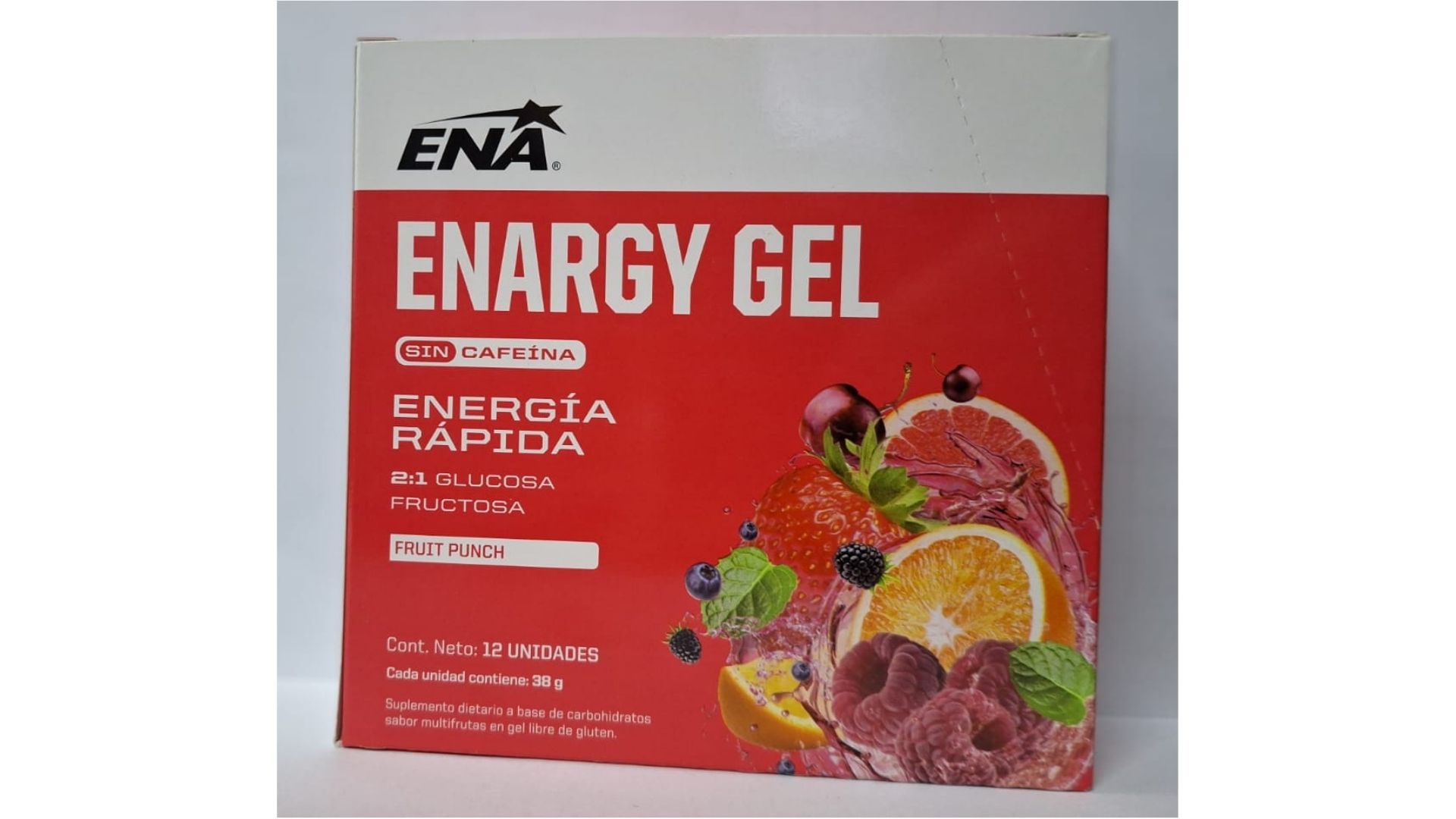 ENA ENARGY GEL FRUIT PUNCH 12 UNID