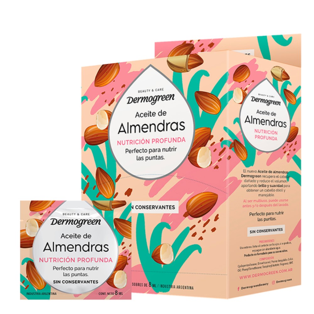 DERMOGREEN DISPLAY ACEITE DE ALMENDRAS 48 X 8 ML