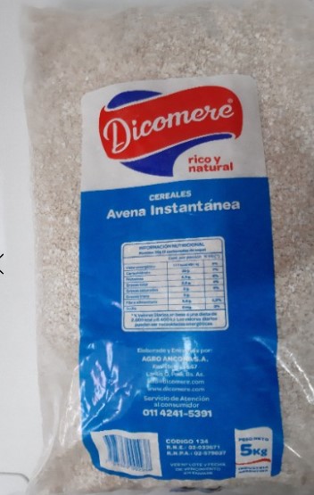 Dicomere AVENA ARROLLADA INSTANTANEA 5 kg